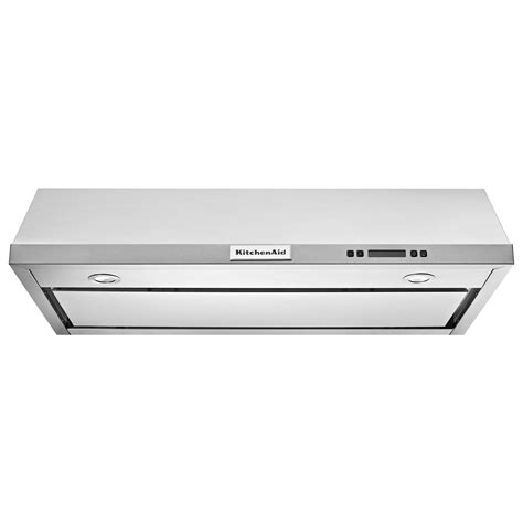 kitchenaid under cabinet range hood black stainless steel|kitchenaid range hoods stainless steel.